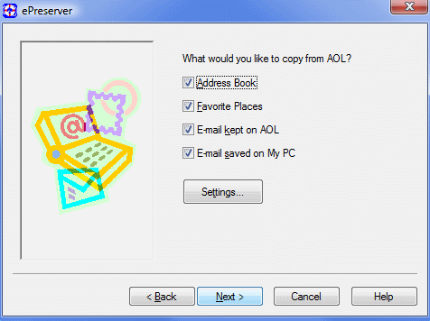 ePreserver "Screen Name" page